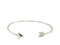 Sterling Silver Polished Arrow Cuff Bangle (3.00 mm)