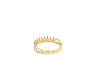 14k Yellow Gold Crown Motif Ring