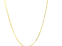 14k Yellow Gold Diamond Cut Bead Chain 1.0mm