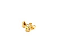 10k Yellow Gold Love Knot Stud Earrings