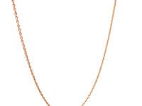 14k Rose Gold Oval Cable Link Chain (0.97 mm)