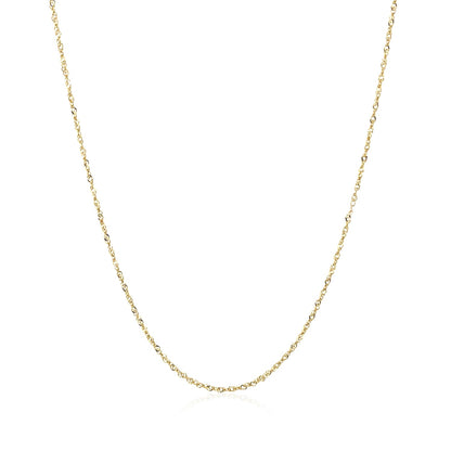 10k Yellow Gold Singapore Chain 0.8mm