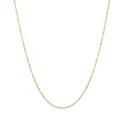 14k Yellow Gold Singapore Chain 0.8mm