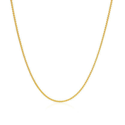 10k Yellow Gold Wheat Chain 1.0mm